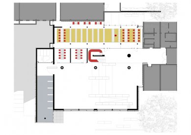 Forum at the Eckenberg Academy - Ground floor plan - foto: Ecker Architekten