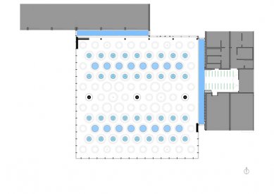 Rozšíření gymnázia v Adelsheimu - Výkres střechy - foto: Ecker Architekten