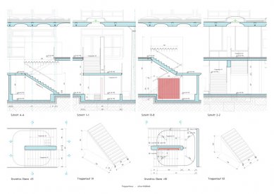 Rozšíření gymnázia v Adelsheimu - Detail schodiště - foto: Ecker Architekten