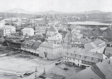 Lipa Resort - Aparthotel Lípa - Historický snímek náměstí s původní, později odstraněnou zástavbou