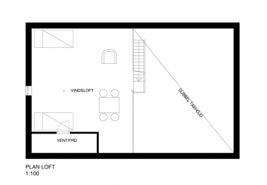 Fjällhus Residence - Půdorys prvního patra - foto: pS Arkitektur