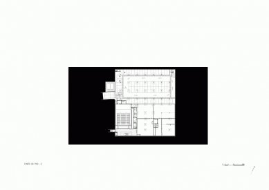 Platforma umění a tvořivosti - Půdorys suterénu - foto: Pitágoras Arquitectos