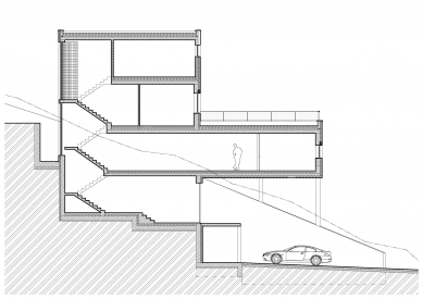 <Vila Komín> - Cut of the staircase