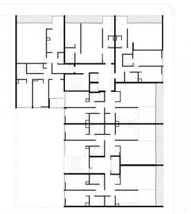 Matosinhos Housing - Floor plan of a typical level - foto: A2G arquitectura