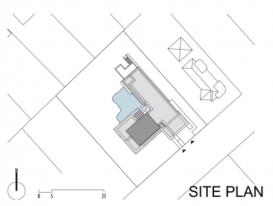 Family house with the garden pond - Site plan - foto: TOTH PROJECT ARCHITECT OFFICE