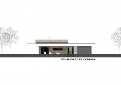 Family house with the garden pond - Southeast elevation - foto: TOTH PROJECT ARCHITECT OFFICE