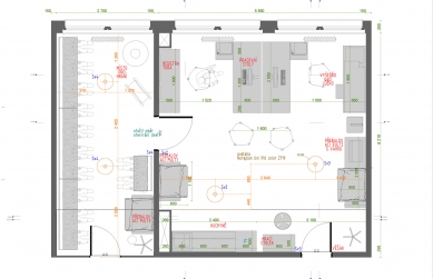 Interior of a private office and waiting room of a children's doctor - <translation>Pavement plan</translation>