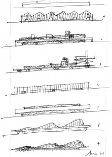 Multipurpose Pavilion in Viana do Castelo - Skici - foto: Souto Moura Arquitectos