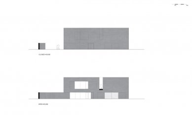 Bezpečný dům - Pohled severo-západ / North-West elevation