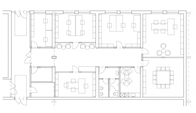 Rekonstrukce kanceláří v Chocni - Půdorys
