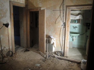 Interior of the apartment in Letná - Progress of the reconstruction