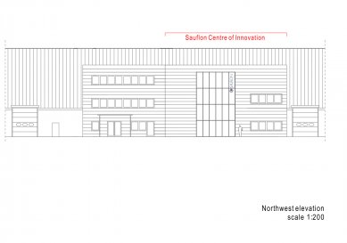 Inovační centrum Sauflon - Pohled SZ - foto: Foldes Architects