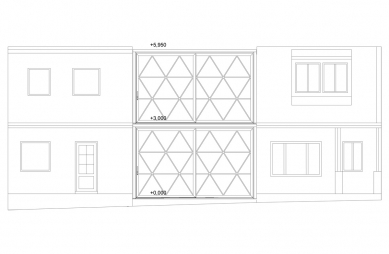 Řadový rodinný dům - Severovýchodní pohled - foto: ROHÁČ STRATIL - Architektonický ateliér