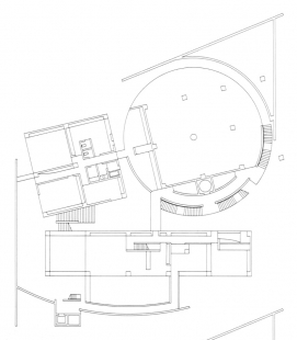 Collezione Commercial Building - Půdorys druhého patra - foto: Tadao Ando Architects & Associates