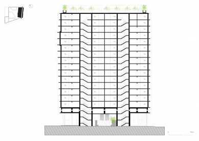 Tower of Biodiversity M6B2 - Longitudinal section - foto: Maison Edouard François