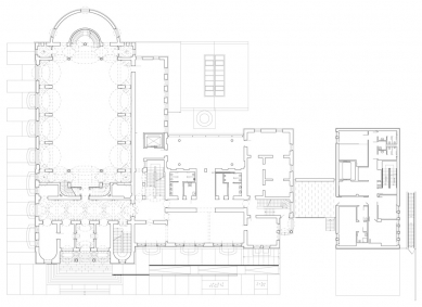 Oblastní galerie v Liberci - Půdorys 1.np - foto: SIAL architekti a inženýři