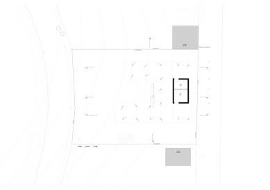 Dům S - Půdorys suterénu - foto: Hammerschmid, Pachl, Seebacher – Architekten