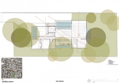 Ozone House - Situace / Site context plan