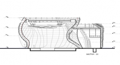 Spanish Pavilion for Expo Shanghai 2010 - Řez - foto: Courtesy of Miralles Tagliabue EMBT