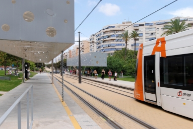 Tram stop - foto: Petr Šmídek, 2011