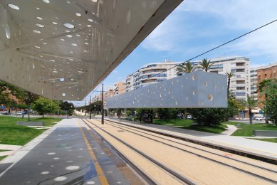 Tram stop - foto: Petr Šmídek, 2011