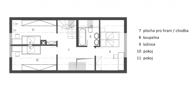 Rodinný dům Jizerské hory - 2NP