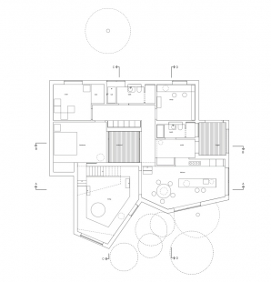 Vila Wienberg - Půdorys přízemí - foto: Wienberg Architects  