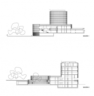 Radnice Lalín - Řezy - foto: Mansilla Tuñón Arquitectos