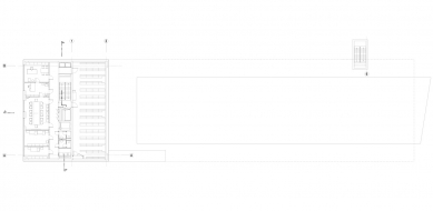 University Library and Multifunctional Center UJEP - Floor plan 4th floor - foto: SIAL architekti a inženýři