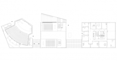 University Library and Multifunctional Center UJEP - Floor plan 1st floor - foto: SIAL architekti a inženýři