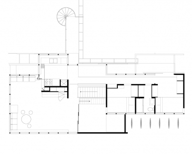 Richard Neutra's private house with studio - Floor plan