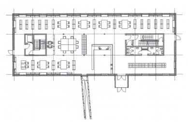 Eberswalde Technical School Library - Půdorys přízemí - foto: Herzog & de Meuron