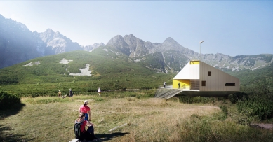 Nová Kežmarská chata - vítězný návrh