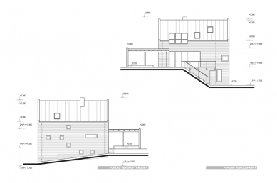 Dom pod horou - Boční pohledy - foto: arkon atelier