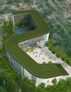 Binh Duong School - Vizualizace - foto: Vo Trong Nghia Architects