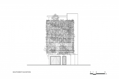 Zelená rekonstrukce - Čelní pohled - foto: Vo Trong Nghia Architects