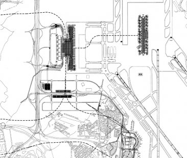 Mezinárodní letiště Barajas - Situace - foto: Rogers Stirk Harbour + Partners