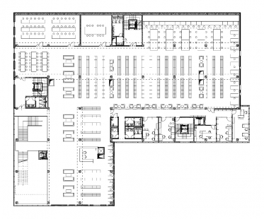 Univerzitná knižnica Katolíckej univerzity - Půdorys 2.np - foto: a02 architektonický ateliér