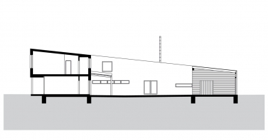 Ekologické centrum Rychleby - Řez B - foto: knesl+kynčl architekti