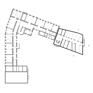 Construction of the Slovanská Gymnasium building in Olomouc - 1. NP