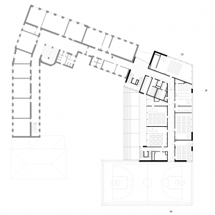 Construction of the Slovanská Gymnasium building in Olomouc - 5. NP