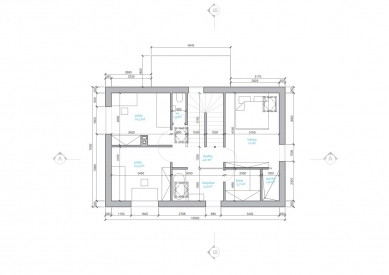 Dům Uhlík - Půdorys patra - foto: MJÖLK architekti