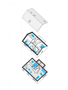 House Uhlík - <translation>Axonometry</translation> - foto: MJÖLK architekti