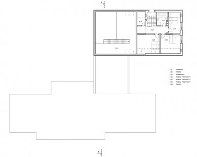 Rodinná usedlost na Trutnovsku - Půdorys 2NP