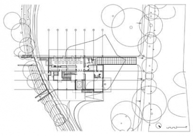 Lewis Glucksman Gallery - Půdorys restaurace - foto: O'Donnell + Tuomey Architects