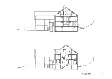 Rodinný dům v Mohren - Podélné řezy - foto: Skupina