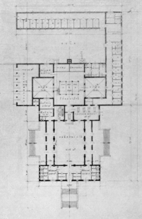 Krematorium Brno - Půdorys přízemí