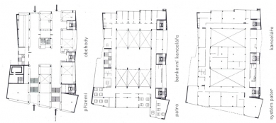 Moravian Bank - Competition Proposal - Floor Plans, 1929 - foto: archiv redakce