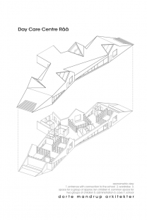 Råå Day Care Center - <translation>Axonometric projection</translation> - foto: Dorte Mandrup Arkitekter 