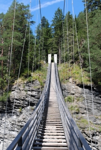 Traversina footbridge II - foto: Petr Šmídek, 2008